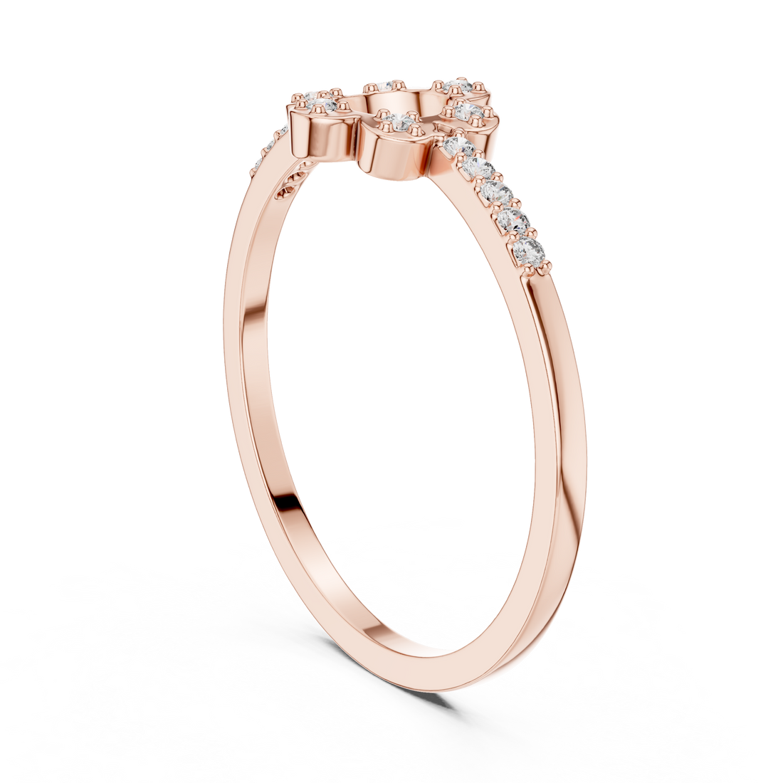 DR-6319 - Fashion None Ring - White Gold