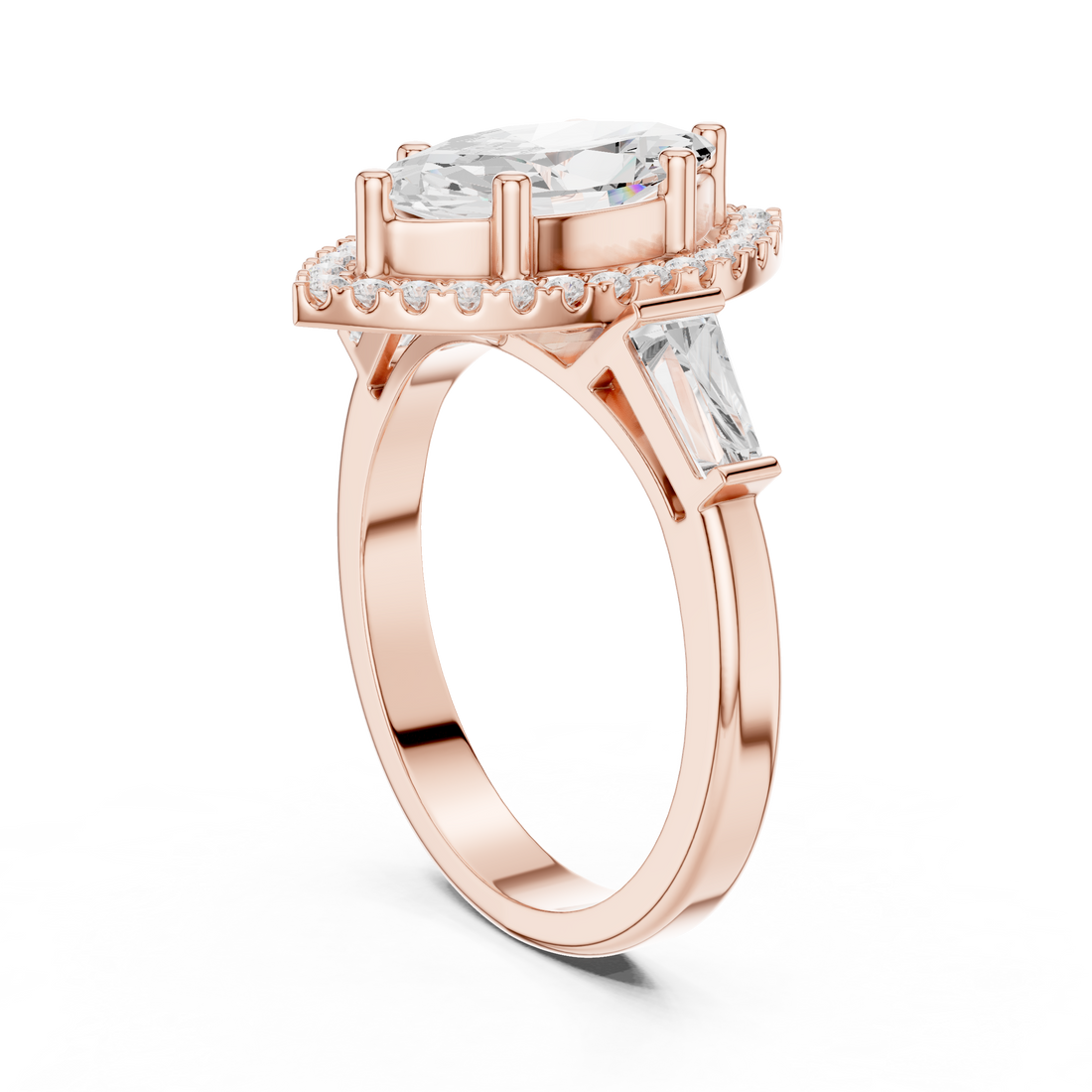 Halo Ring - Marquise | DDLR-342 MQ - White Gold