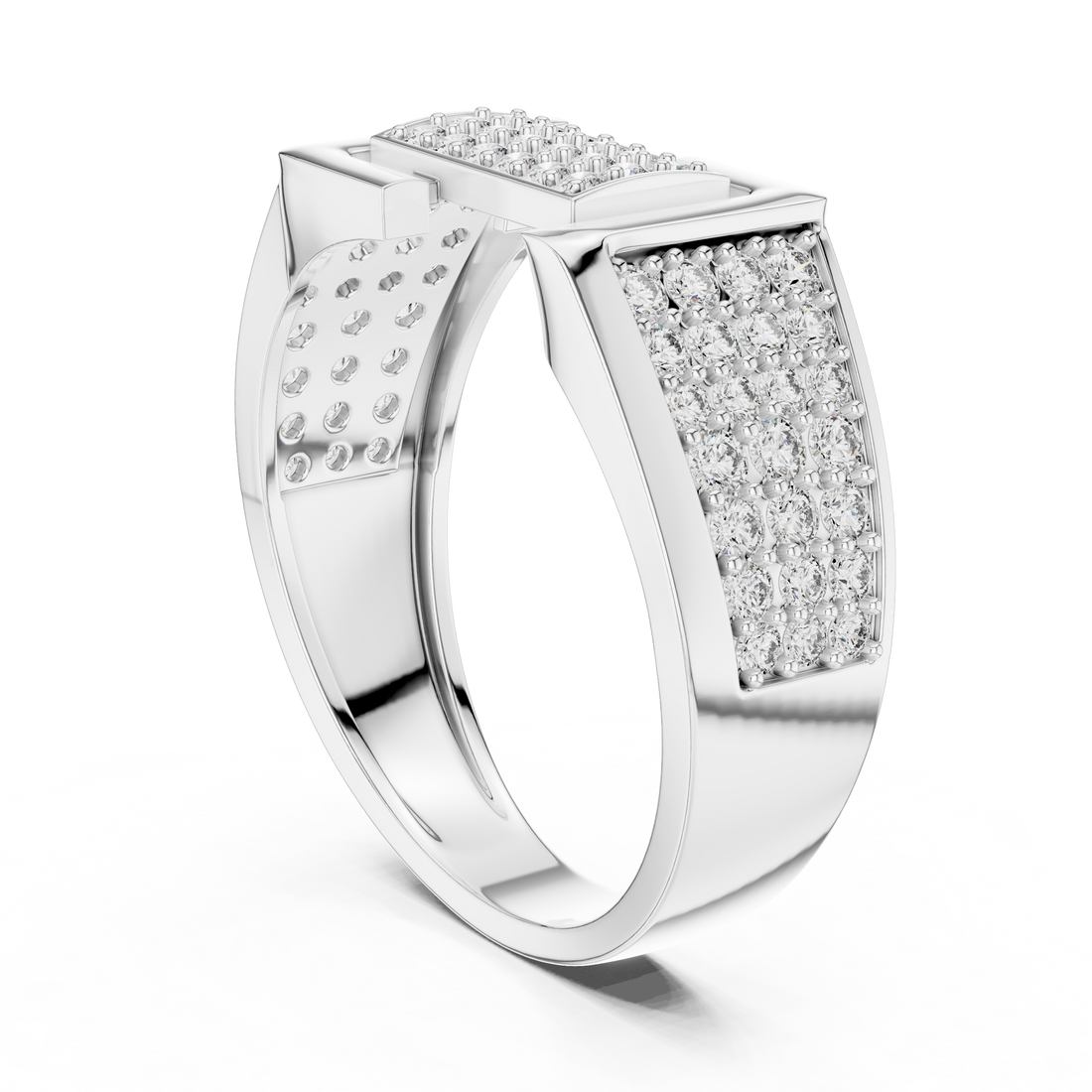 LR-01 (14) - Fashion Unknown Ring - White Gold