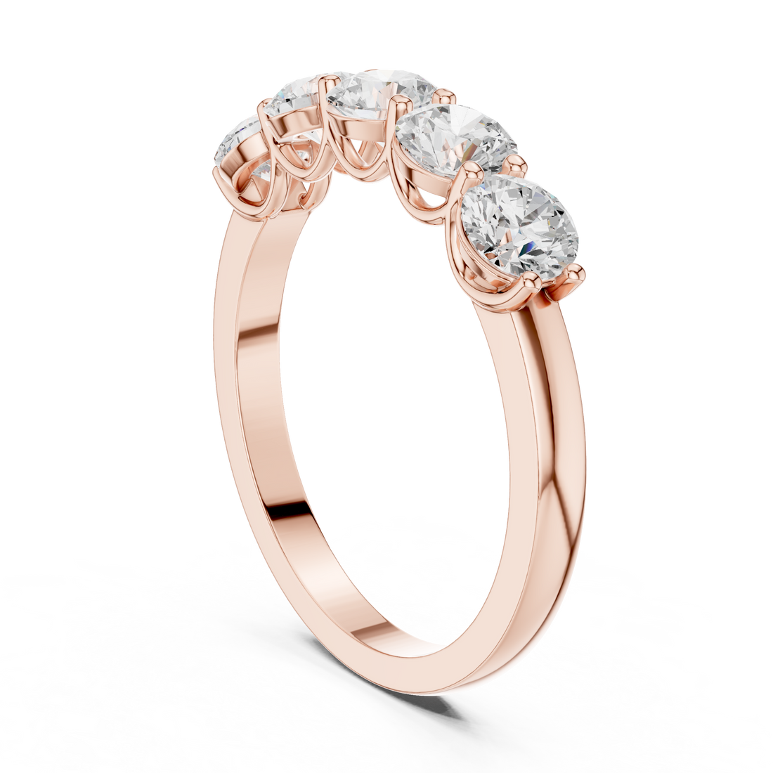 DDLR-1120 - Eternity Round Ring - White Gold
