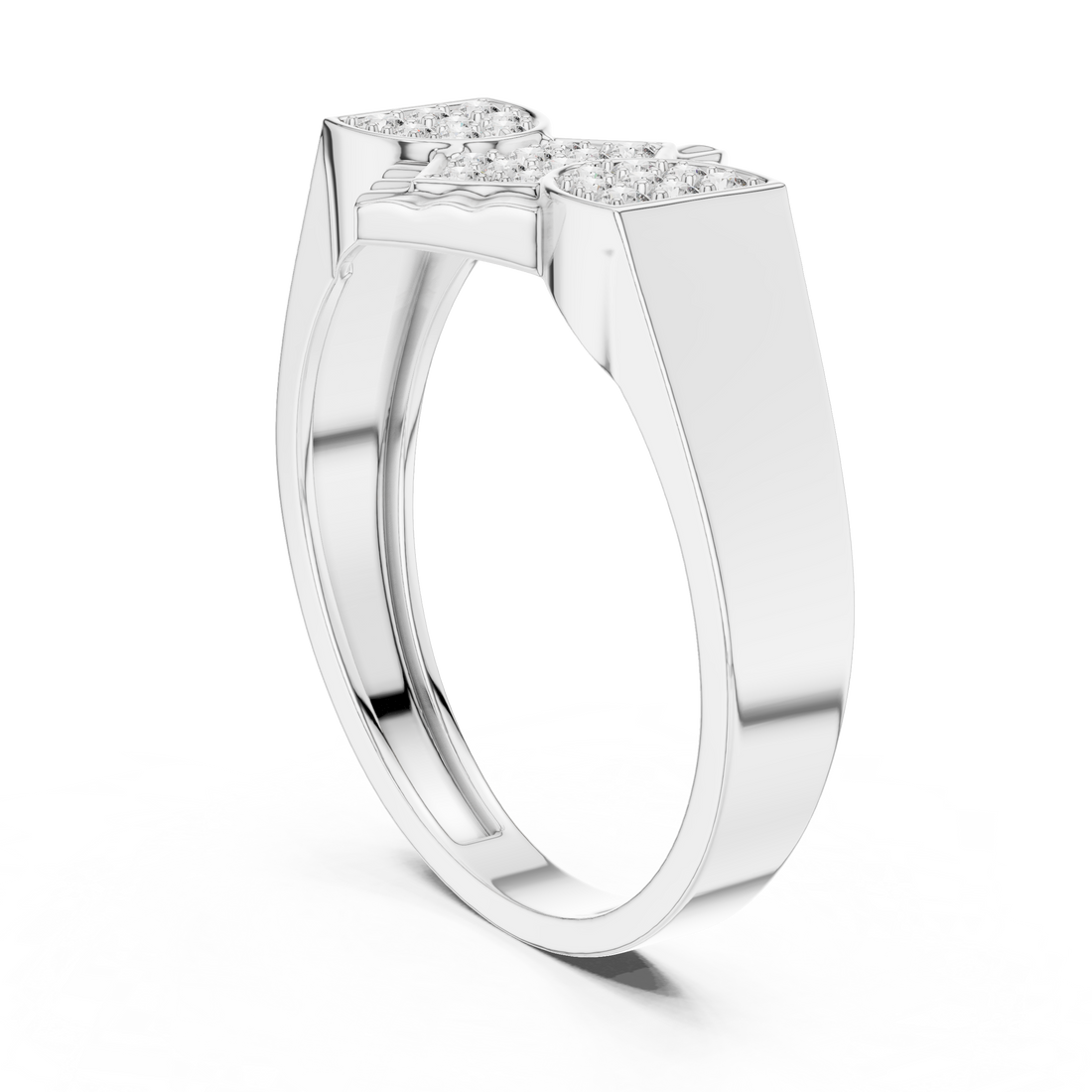 LR-01 (3) - Fashion Unknown Ring - White Gold