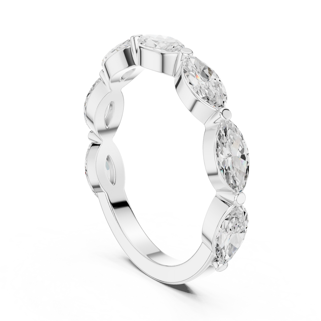 DDLR-379 - Eternity Marquise Ring - White Gold