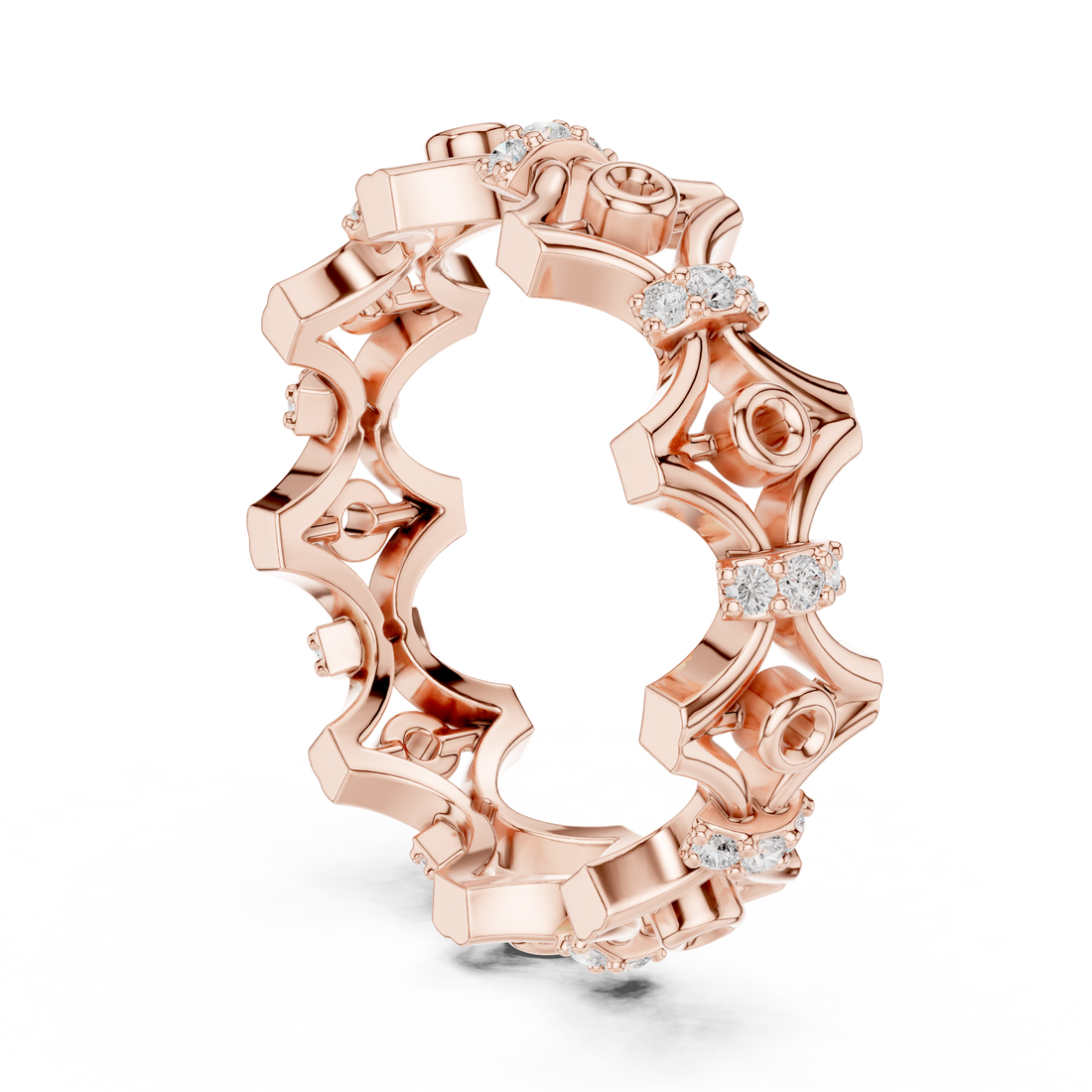 R47 - Eternity None Ring - White Gold