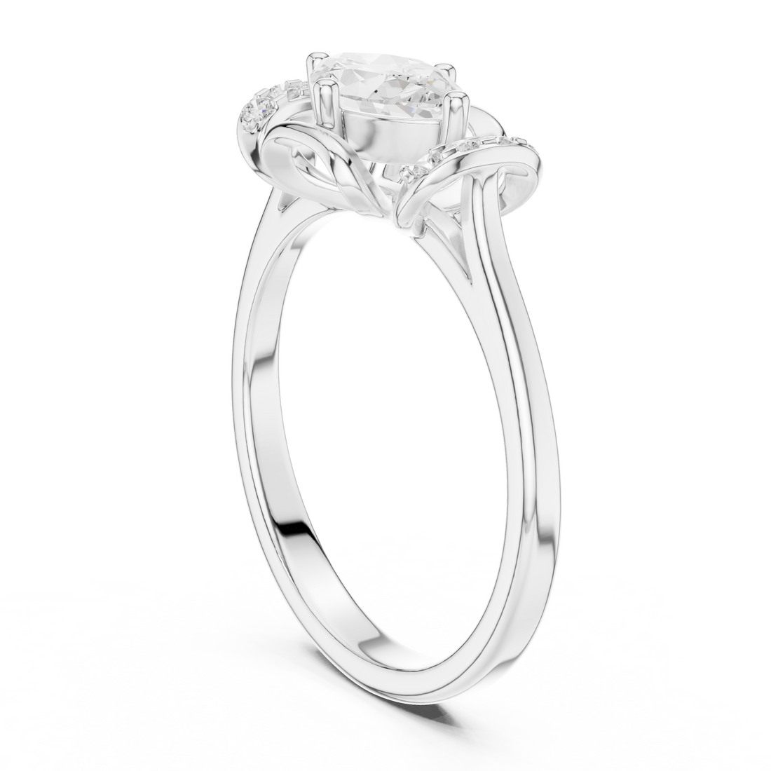 DDLR-509 - Fashion Marquise Ring - White Gold