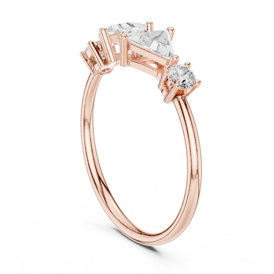 HLR-239 - Fashion Round Ring - White Gold