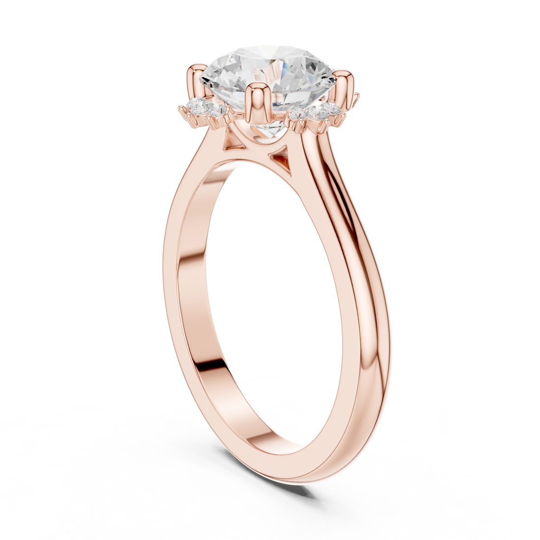 123 RD - Solitaire Round Ring - White Gold