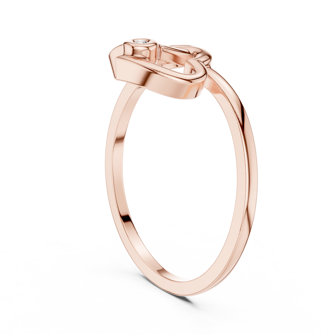 DR-5588 - Fashion Round Ring - White Gold
