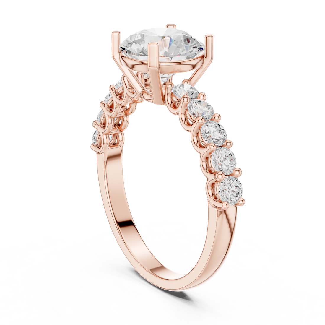 Fashion Ring - Round | DDLR-819 - White Gold