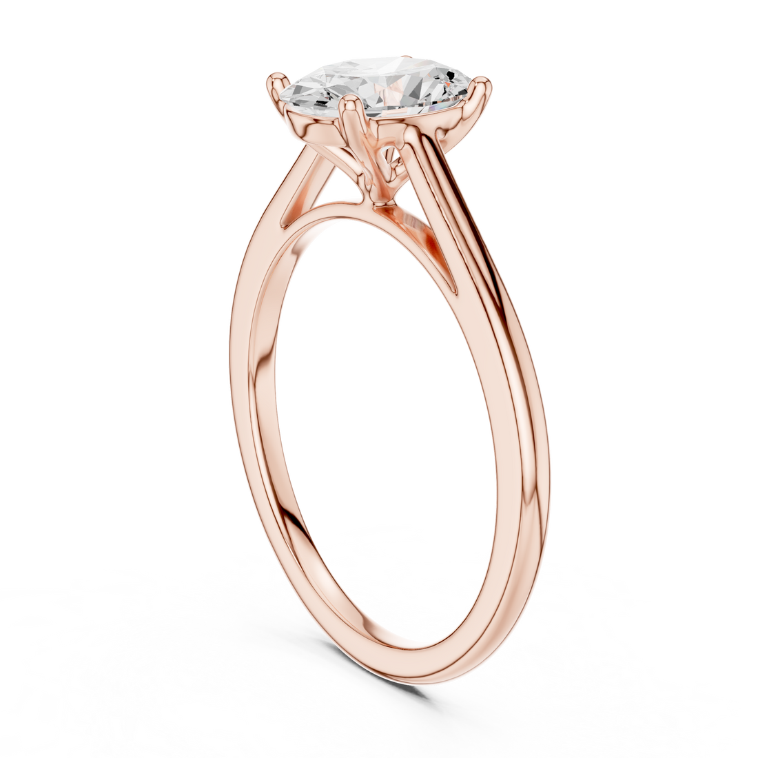 SBWR(19) - Fashion Oval Ring - White Gold