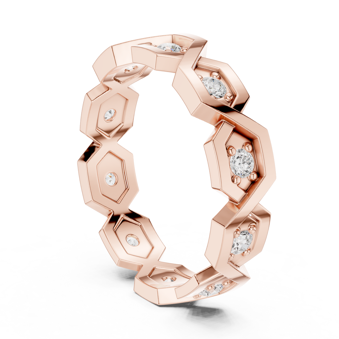 R6 - Eternity Round Ring - White Gold