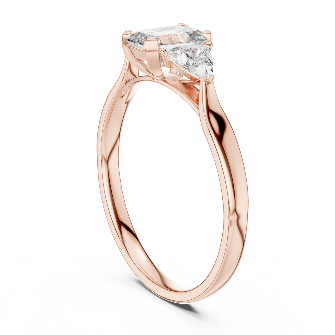 00001L (15) - Fashion Emerald Ring - White Gold