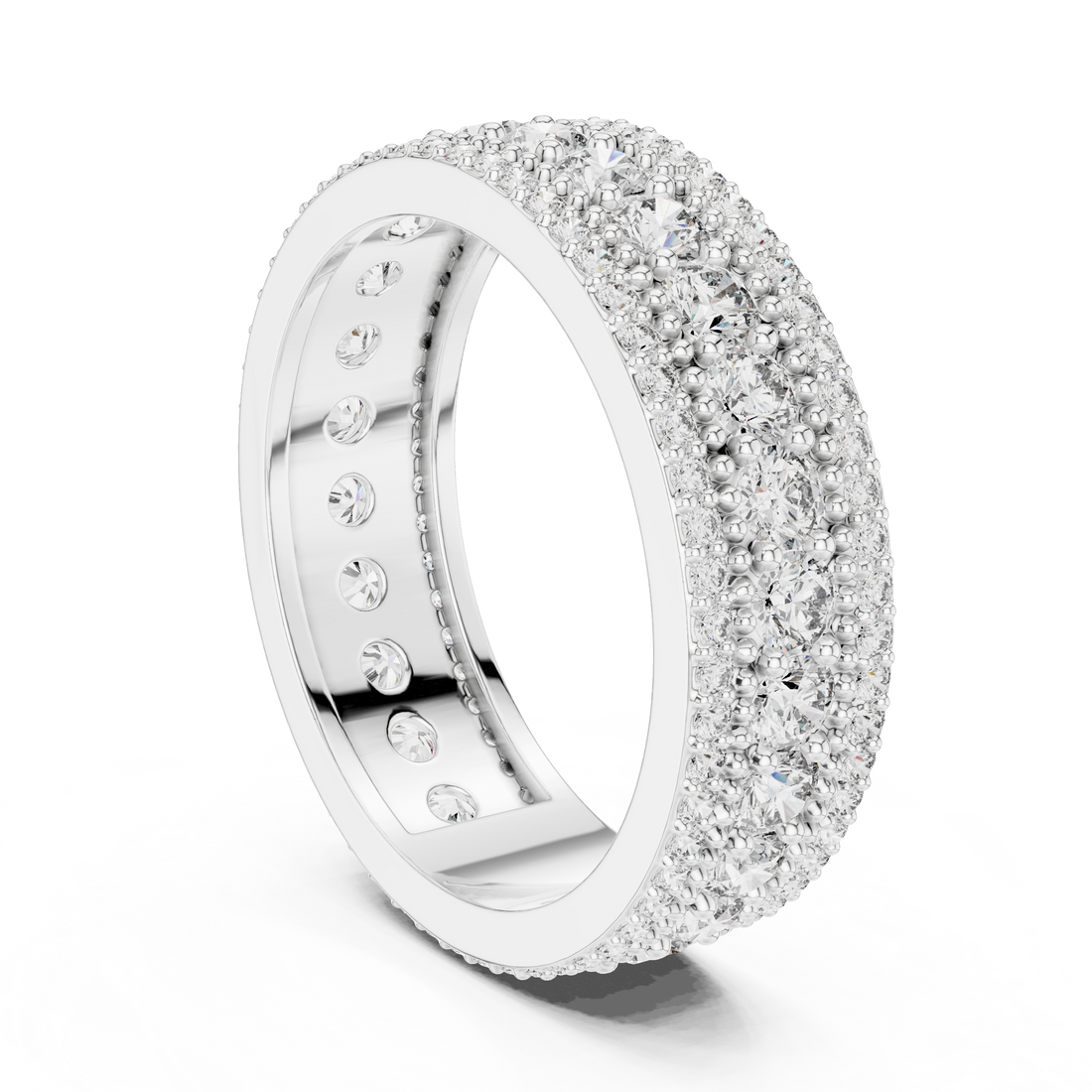 DDLR-224 - Eternity Round Ring - White Gold