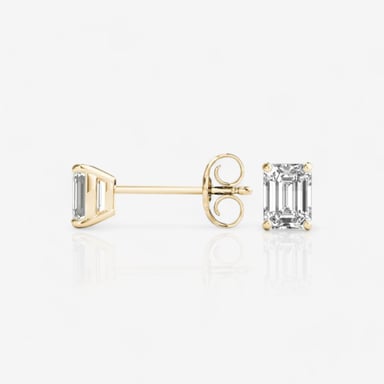 Solitaire Studs — Fancy Shape