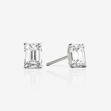 Solitaire Studs — Fancy Shape