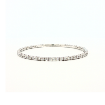 Flex-1002 White Gold 2ct Bangle